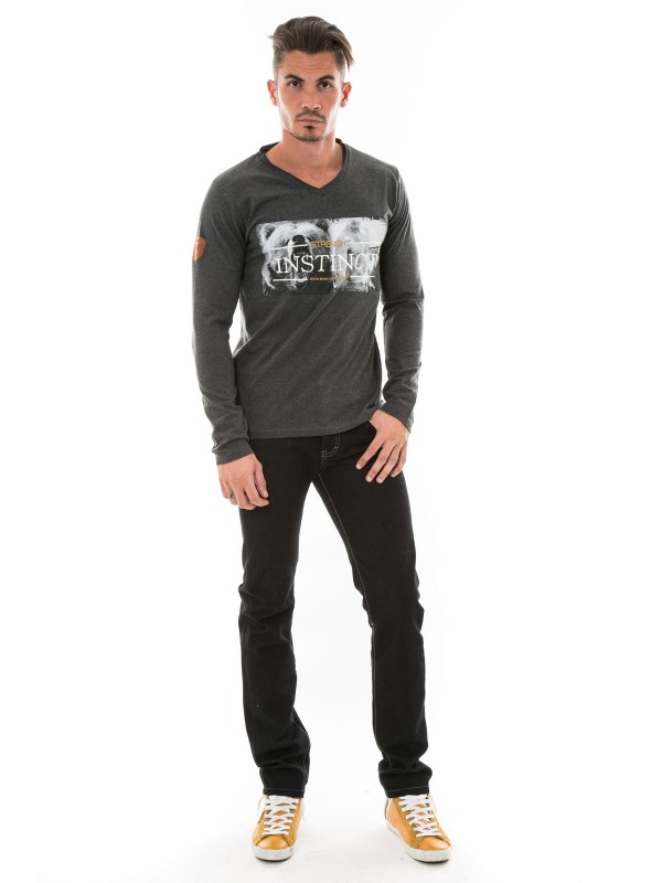 T-SHIRT JASPAR - Gris