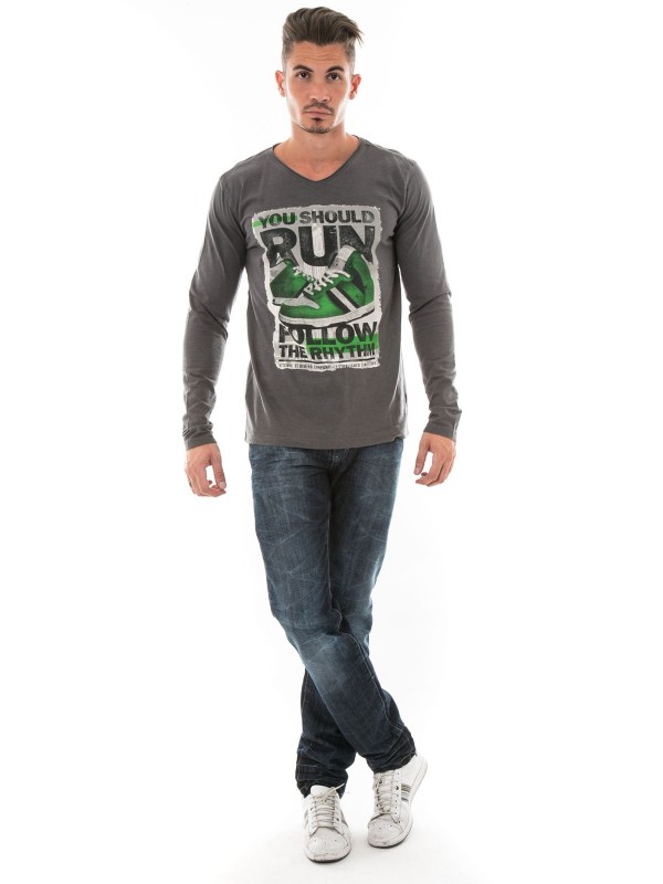 T-SHIRT JOBIT - Gris