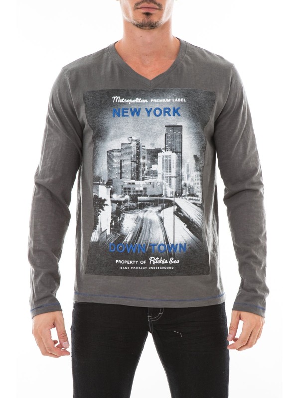 T-SHIRT JOSS - Gris