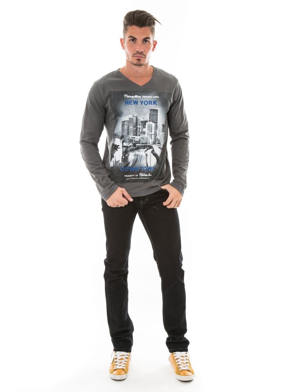 T-SHIRT JOSS - Gris