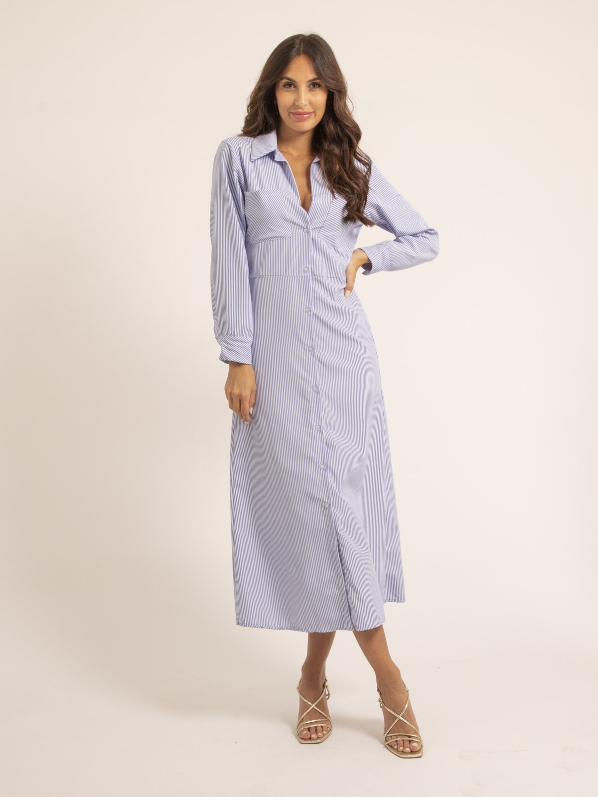 Robe chemise grise outlet