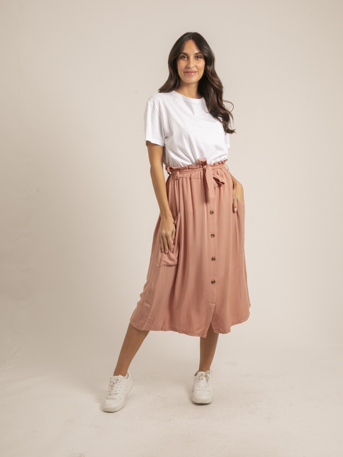 Jupe midi boutonnée on sale
