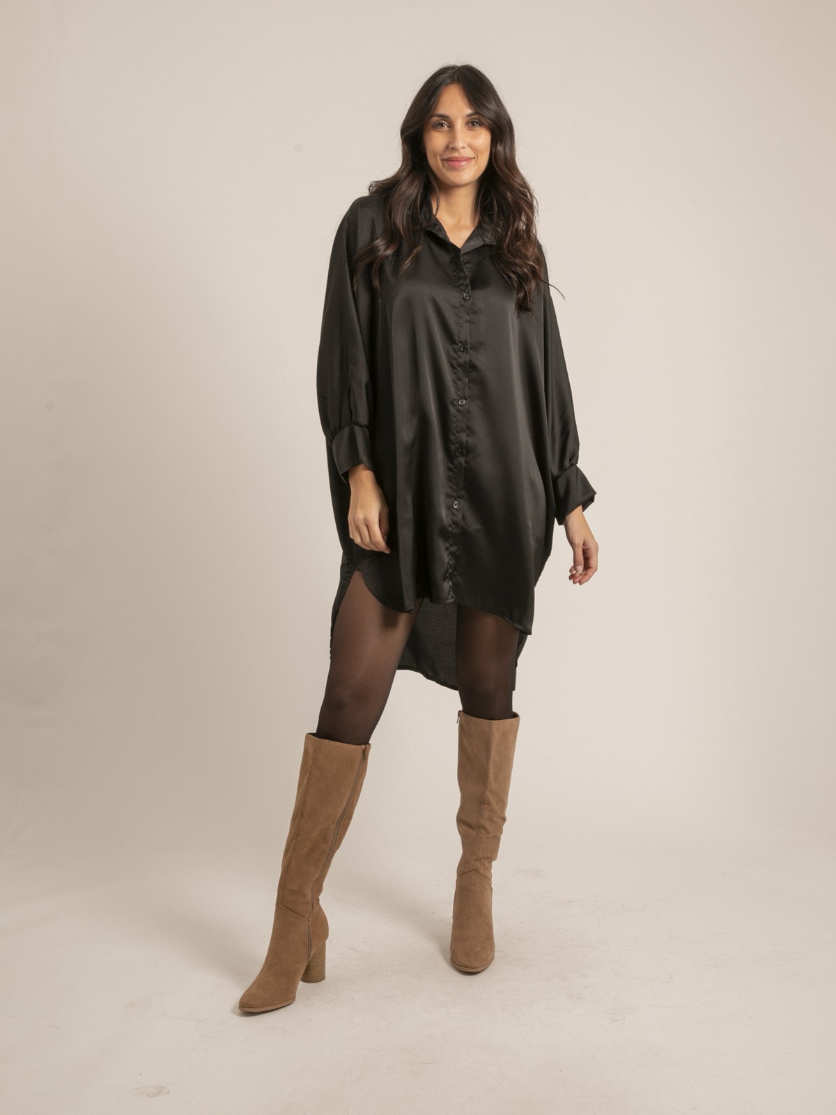 Robe chemise en satin online